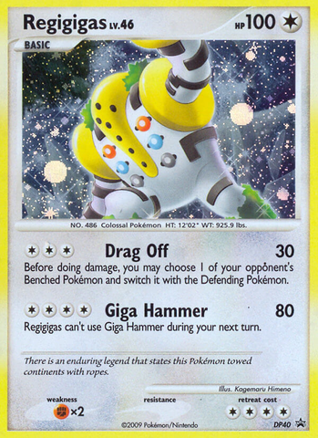 Regigigas (DP40) [Diamond & Pearl: Black Star Promos]