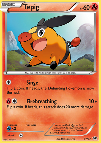 Tepig (BW07) [Black & White: Black Star Promos]