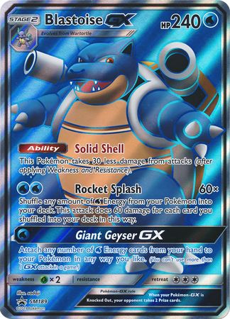 Blastoise GX (SM189) (Jumbo Card) [Sun & Moon: Black Star Promos]