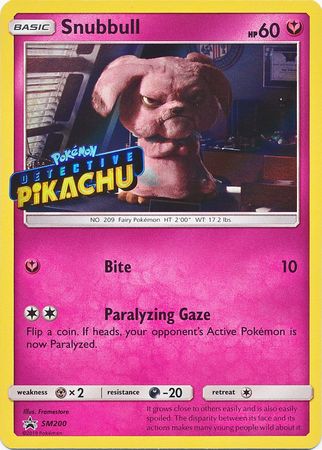 Snubbull Detective (SM200) (Pikachu Stamped) [Sun & Moon: Black Star Promos]