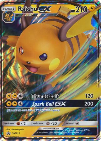 Raichu GX (SM213) (Jumbo Card) [Sun & Moon: Black Star Promos]