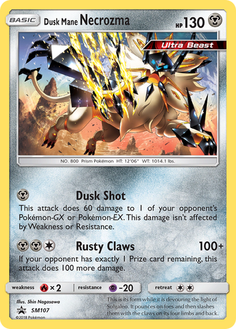 Dusk Mane Necrozma (SM107) [Sun & Moon: Black Star Promos]