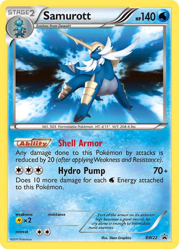 Samurott (BW22) [Black & White: Black Star Promos]