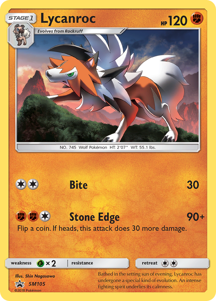 Lycanroc (SM105) [Sun & Moon: Black Star Promos]