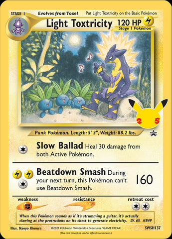 Light Toxtricity (SWSH137) (Jumbo Card) [Sword & Shield: Black Star Promos]