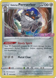 Galarian Perrserker (SWSH008) (Prerelease Promo) [Sword & Shield: Black Star Promos]